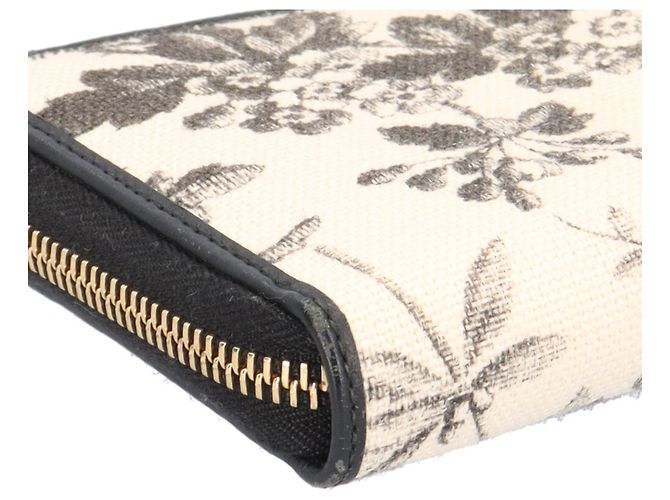 Cartera de lona con estampado Herbarium de Gucci Negro Beige - vista 12