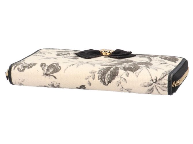 Cartera de lona con estampado Herbarium de Gucci Negro Beige - vista 4