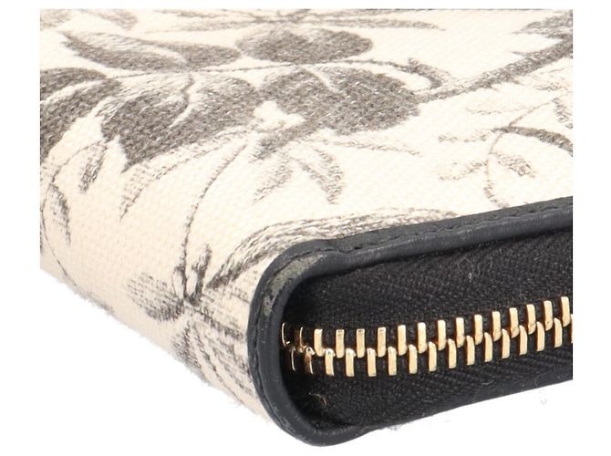 Cartera de lona con estampado Herbarium de Gucci Negro Beige - vista 9