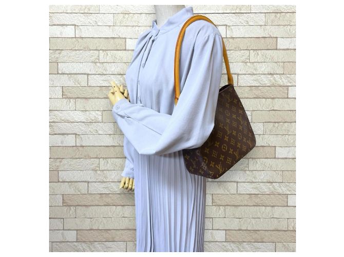 Borsa a Spalla Looping MM Monogramma Louis Vuitton Marrone - vista 2