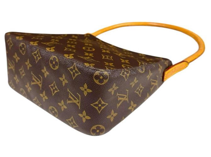 Borsa a Spalla Looping MM Monogramma Louis Vuitton Marrone - vista 6