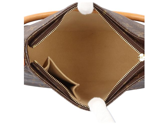Borsa a Spalla Looping MM Monogramma Louis Vuitton Marrone - vista 7