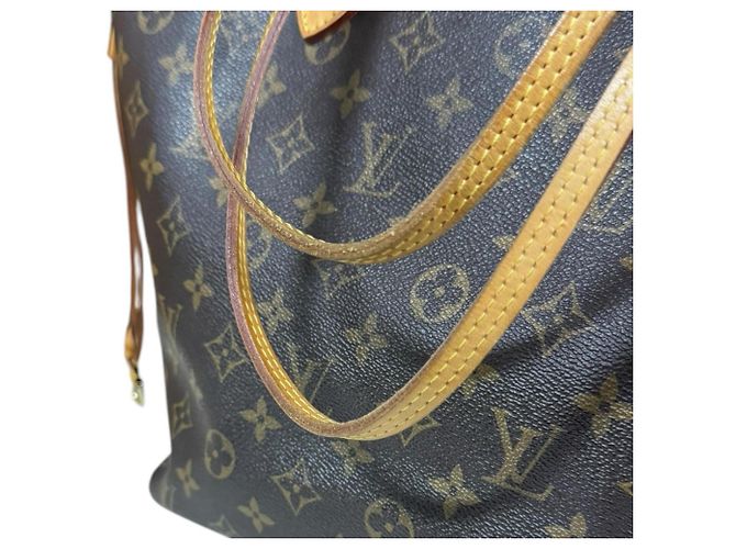 Louis Vuitton Neverfull MM Monogram Tote Bag Braun - Ansicht 13