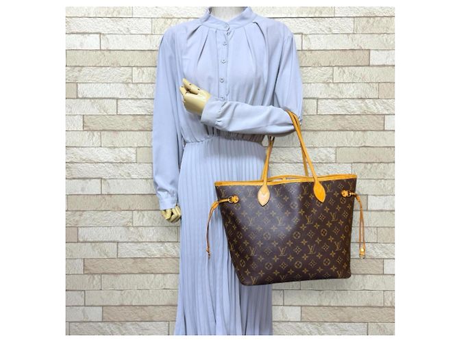 Louis Vuitton Neverfull MM Monogram Tote Bag Braun - Ansicht 2