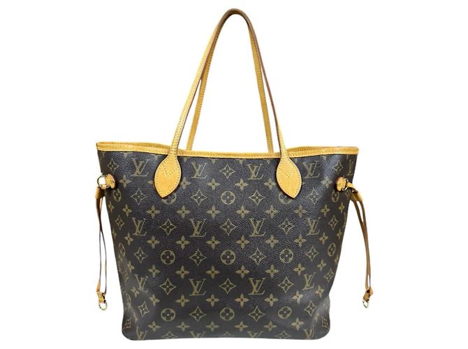 Louis Vuitton Neverfull MM Monogram Tote Bag Braun - Ansicht 3