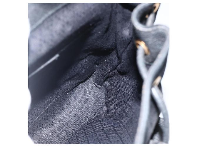 Bamboo Mochila de Bambú GUCCI Ante Negro Dorado 003 1998 0030 Auth YKZ1078 - vista 19