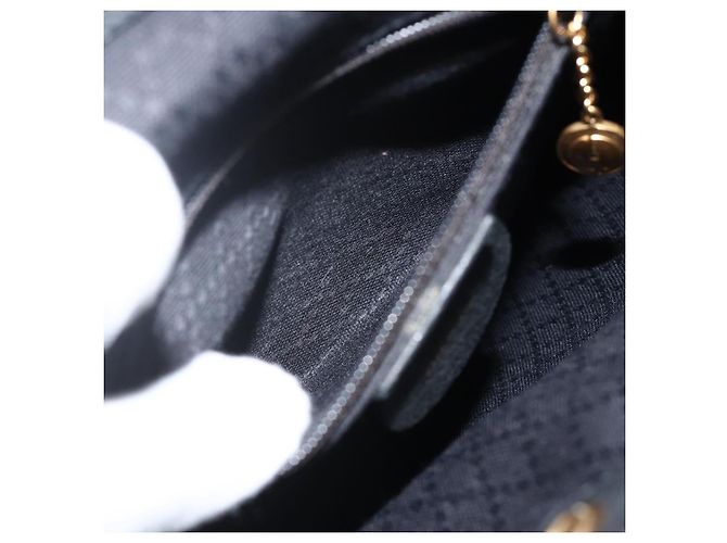 Bamboo Mochila de Bambú GUCCI Ante Negro Dorado 003 1998 0030 Auth YKZ1078 - vista 22