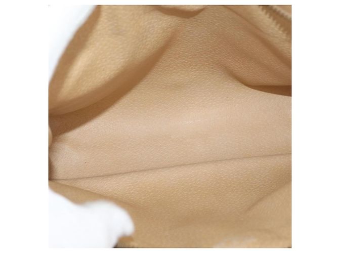 Céline Clutch in tela Macadam CELINE in pelle PVC marrone oro Auth 176026 D'oro - vista 14