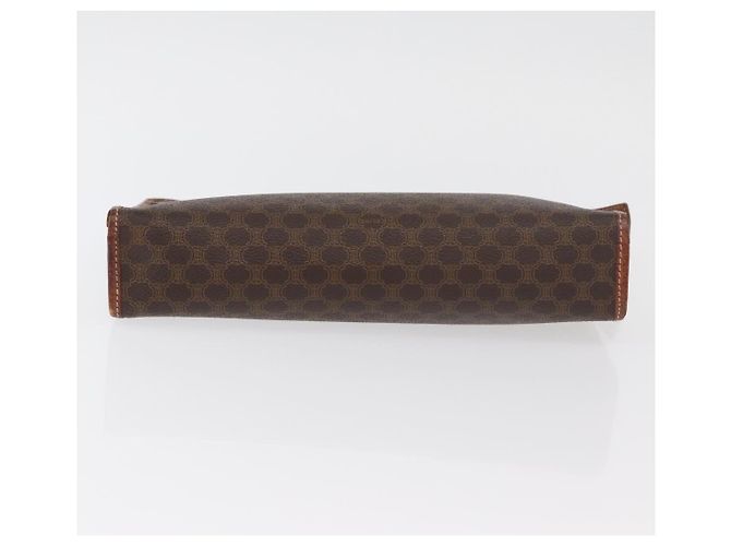 Céline Clutch in tela Macadam CELINE in pelle PVC marrone oro Auth 176026 D'oro - vista 7
