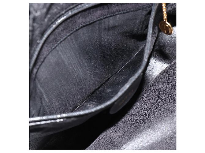 Borsa a Spalla in Pelle Gucci Bamboo 2way Nera Oro Auth 175954 Nero D'oro - vista 21