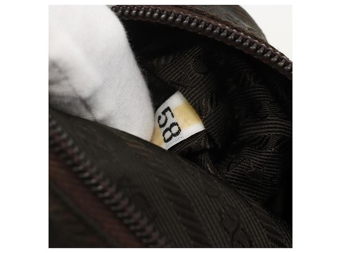 Zaino PRADA in nylon verde Auth 174836 - vista 12