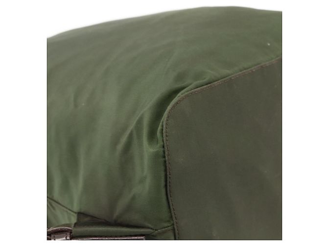 Zaino PRADA in nylon verde Auth 174836 - vista 19