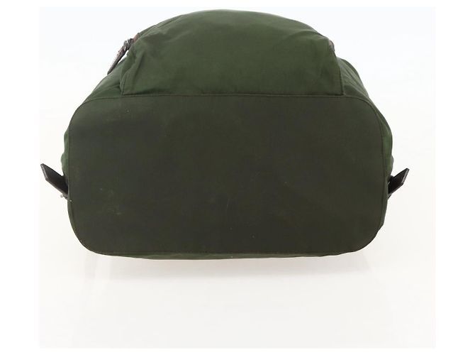 Zaino PRADA in nylon verde Auth 174836 - vista 5