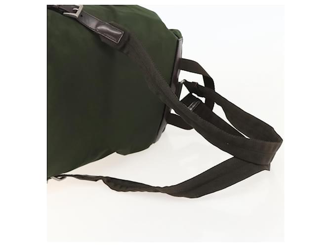 Zaino PRADA in nylon verde Auth 174836 - vista 8