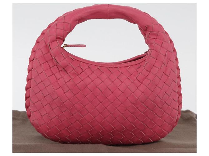 Pochette in pelle Intrecciato Bottega Veneta Rosa 189227 Auth 176060V - vista 12