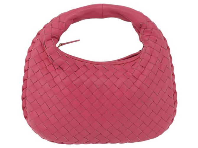 Pochette in pelle Intrecciato Bottega Veneta Rosa 189227 Auth 176060V - vista 13