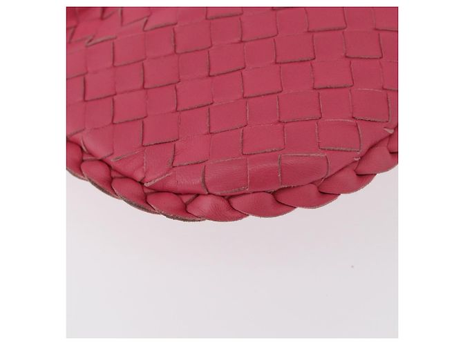 Pochette in pelle Intrecciato Bottega Veneta Rosa 189227 Auth 176060V - vista 14