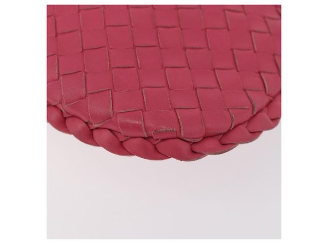 Pochette in pelle Intrecciato Bottega Veneta Rosa 189227 Auth 176060V - vista 15
