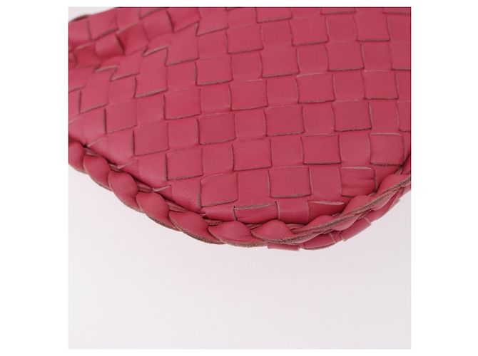 Pochette in pelle Intrecciato Bottega Veneta Rosa 189227 Auth 176060V - vista 16
