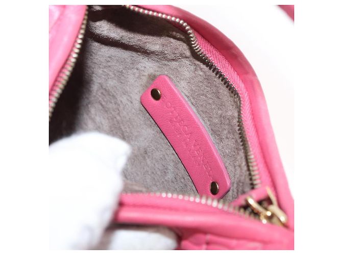 Pochette in pelle Intrecciato Bottega Veneta Rosa 189227 Auth 176060V - vista 18