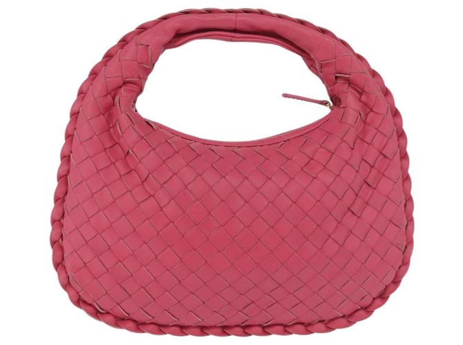 Pochette in pelle Intrecciato Bottega Veneta Rosa 189227 Auth 176060V - vista 2