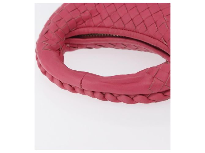 Pochette in pelle Intrecciato Bottega Veneta Rosa 189227 Auth 176060V - vista 7