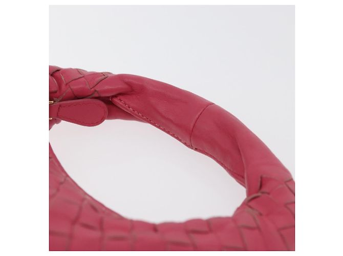 Pochette in pelle Intrecciato Bottega Veneta Rosa 189227 Auth 176060V - vista 8