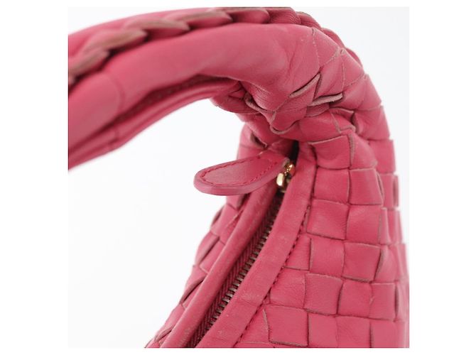 Pochette in pelle Intrecciato Bottega Veneta Rosa 189227 Auth 176060V - vista 9