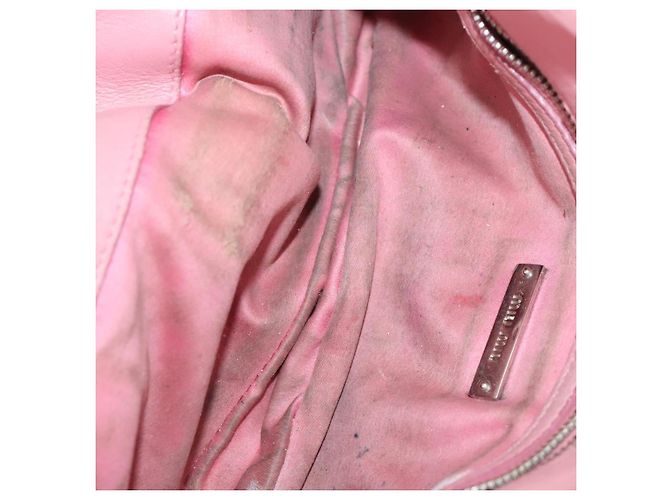 Borsa a Spalla Miu Miu in Pelle 4 Set Blu Rosa Beige Auth 174955 - vista 19