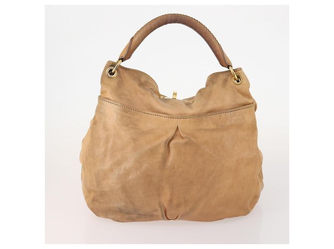 Borsa a Spalla Miu Miu in Pelle 4 Set Blu Rosa Beige Auth 174955 - vista 3