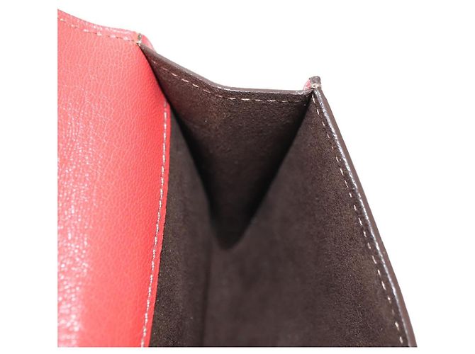 Cartier Estuche para tarjetas de cuero burdeos Auth am11308V - vista 16