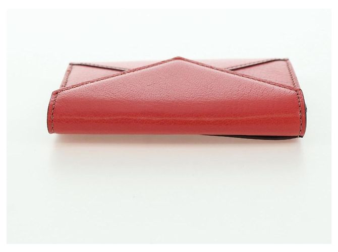 Cartier Estuche para tarjetas de cuero burdeos Auth am11308V - vista 6