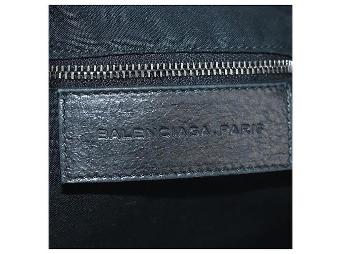 BALENCIAGA Borsa a Mano Polo Classica in Pelle Nera 248408 Auth yk20201SAM Nero - vista 17