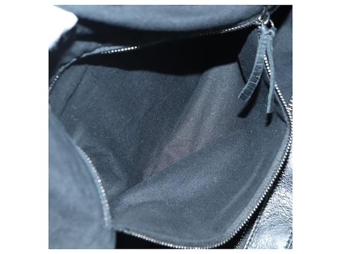 BALENCIAGA Borsa a Mano Polo Classica in Pelle Nera 248408 Auth yk20201SAM Nero - vista 22