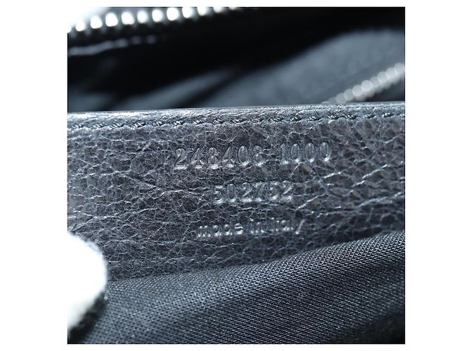 BALENCIAGA Borsa a Mano Polo Classica in Pelle Nera 248408 Auth yk20201SAM Nero - vista 23