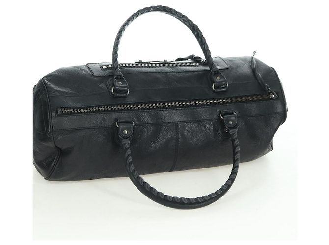 BALENCIAGA Borsa a Mano Polo Classica in Pelle Nera 248408 Auth yk20201SAM Nero - vista 6