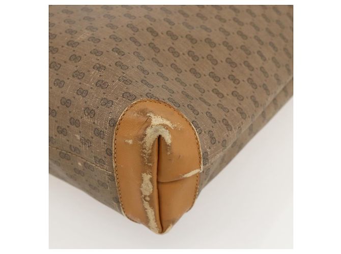 Sac Sherry Line en PVC Beige Micro GG Supreme Web de GUCCI 002 39 0163 Auth 175708 Doré - vue 13