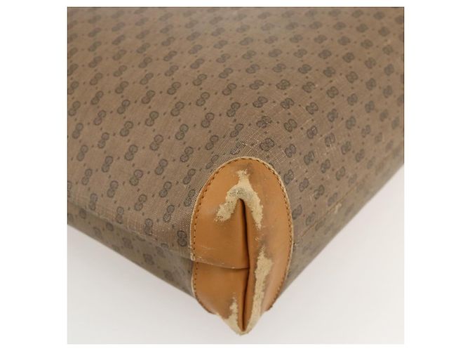Sac Sherry Line en PVC Beige Micro GG Supreme Web de GUCCI 002 39 0163 Auth 175708 Doré - vue 14