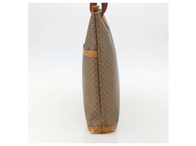 Sac Sherry Line en PVC Beige Micro GG Supreme Web de GUCCI 002 39 0163 Auth 175708 Doré - vue 5