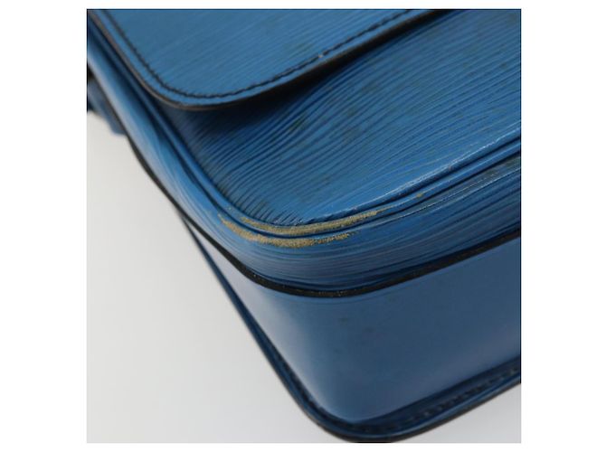 Cartouchiere LOUIS VUITTON Borsa a Spalla Cartouchière MM Epi Blu M52245 LV Auth YKZ1257 - vista 15
