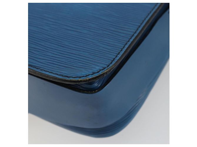 Cartouchiere LOUIS VUITTON Borsa a Spalla Cartouchière MM Epi Blu M52245 LV Auth YKZ1257 - vista 16