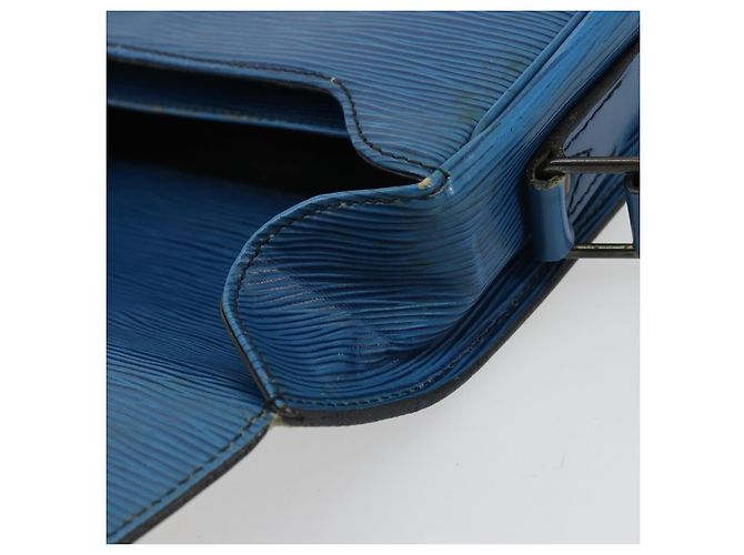 Cartouchiere LOUIS VUITTON Borsa a Spalla Cartouchière MM Epi Blu M52245 LV Auth YKZ1257 - vista 21