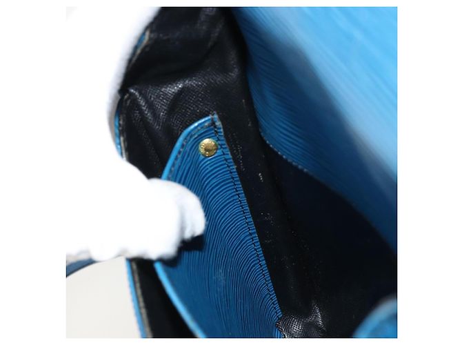 Cartouchiere LOUIS VUITTON Borsa a Spalla Cartouchière MM Epi Blu M52245 LV Auth YKZ1257 - vista 24