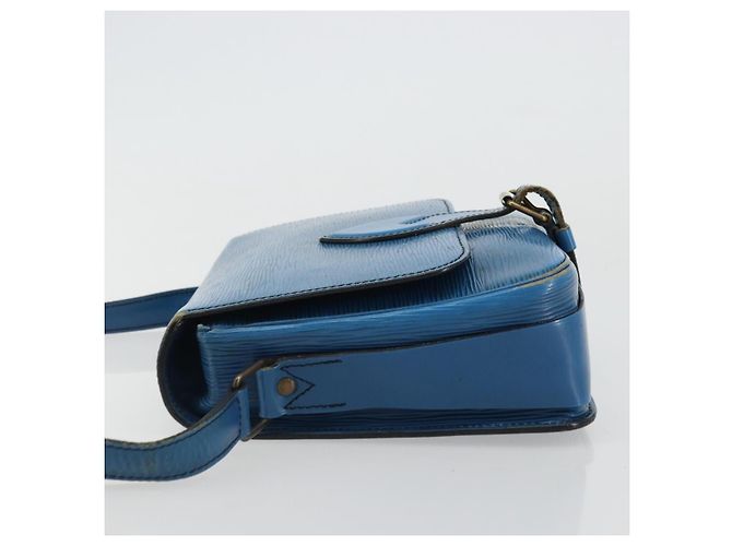 Cartouchiere LOUIS VUITTON Borsa a Spalla Cartouchière MM Epi Blu M52245 LV Auth YKZ1257 - vista 4