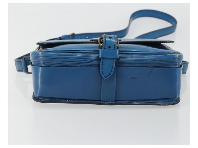 Cartouchiere LOUIS VUITTON Borsa a Spalla Cartouchière MM Epi Blu M52245 LV Auth YKZ1257 - vista 5