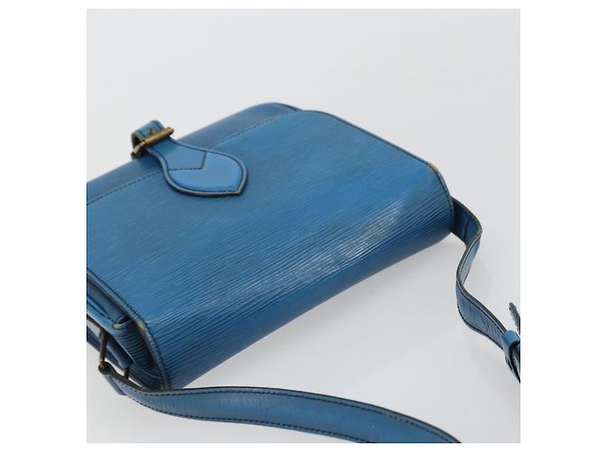 Cartouchiere LOUIS VUITTON Borsa a Spalla Cartouchière MM Epi Blu M52245 LV Auth YKZ1257 - vista 6