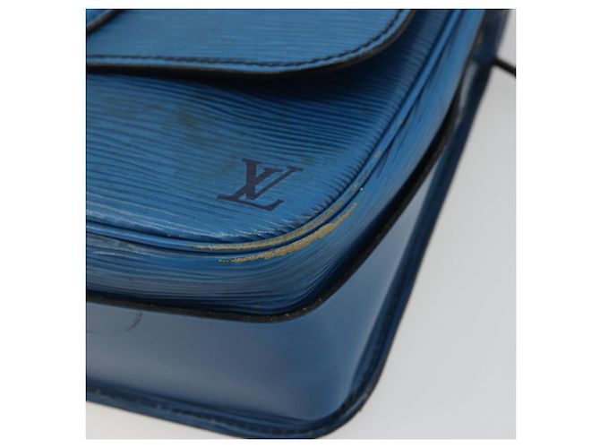 Cartouchiere LOUIS VUITTON Borsa a Spalla Cartouchière MM Epi Blu M52245 LV Auth YKZ1257 - vista 8