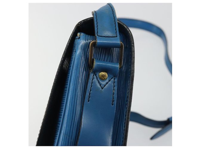 Cartouchiere LOUIS VUITTON Borsa a Spalla Cartouchière MM Epi Blu M52245 LV Auth YKZ1257 - vista 9