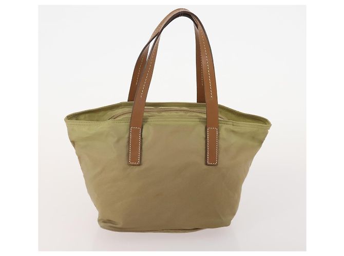 PRADA Borsa a mano in nylon 5 pezzi Beige Verde Auth 174981 - vista 18