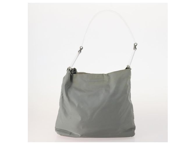 PRADA Borsa a mano in nylon 5 pezzi Beige Verde Auth 174981 - vista 2